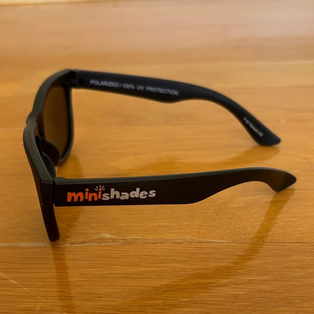 MiniShades Kids Polarized Sunglasses - Jet Black (Ages 3-7)